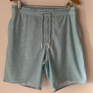 JOHNNIE-O Swim Trunks Lined Shorts Men's M Mallon Ibiza Green Beach Resortwear